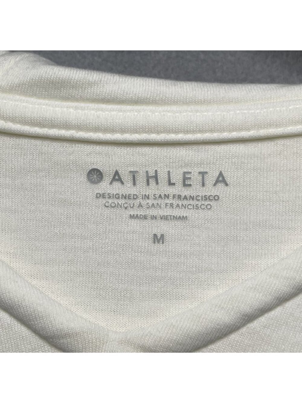 Athleta Sundown Alliance Hoodie Sweatshirt Magnolia White Womens M - Picture 2 of 5